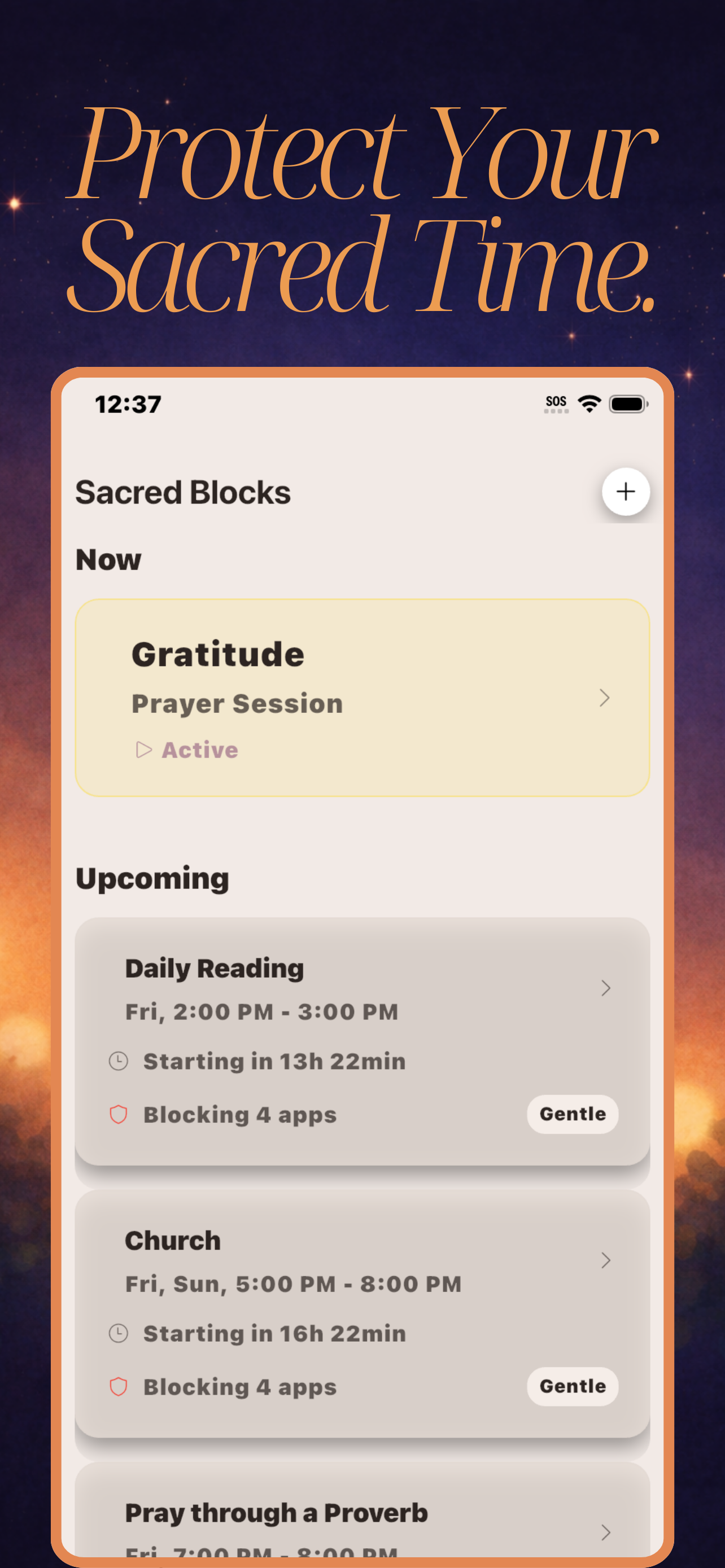 Bible ASMR App Interface